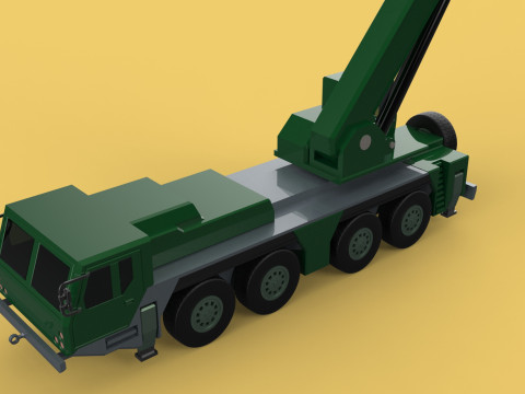 ARMY MILITARY RESCUE ARMOURED CRANE WRECKER TRUCK WINCH WINCHES 3D 模型