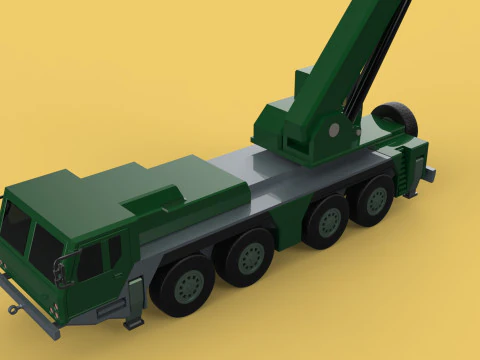 EX&Eacute;RCITO MILITAR RESGATE GUINDASTE DE TRUCKER CAMINH&Atilde;O BLINDADO GUINCHOS Modelo 3D