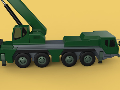 ARMY MILITARY RESCUE ARMOURED CRANE WRECKER TRUCK WINCH WINCHES 3D 模型
