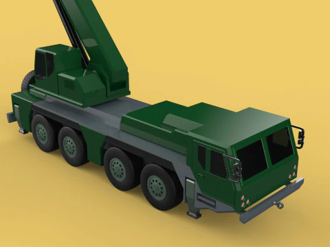 EX&Eacute;RCITO MILITAR RESGATE GUINDASTE DE TRUCKER CAMINH&Atilde;O BLINDADO GUINCHOS Modelo 3D