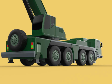 EX&Eacute;RCITO MILITAR RESGATE GUINDASTE DE TRUCKER CAMINH&Atilde;O BLINDADO GUINCHOS Modelo 3D