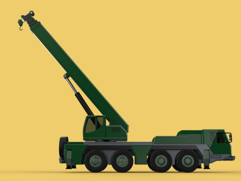 ARMY MILITARY RESCUE ARMOURED CRANE WRECKER TRUCK WINCH WINCHES 3D 模型