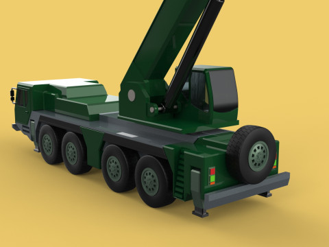 ARMY MILITARY RESCUE ARMOURED CRANE WRECKER TRUCK WINCH WINCHES 3D 模型