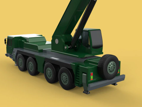 EX&Eacute;RCITO MILITAR RESGATE GUINDASTE DE TRUCKER CAMINH&Atilde;O BLINDADO GUINCHOS Modelo 3D