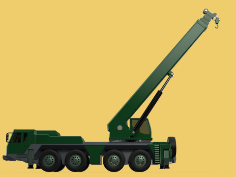 ARMY MILITARY RESCUE ARMOURED CRANE WRECKER TRUCK WINCH WINCHES 3D 模型