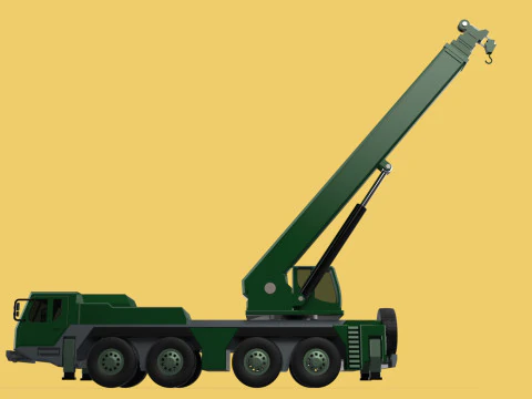 EX&Eacute;RCITO MILITAR RESGATE GUINDASTE DE TRUCKER CAMINH&Atilde;O BLINDADO GUINCHOS Modelo 3D
