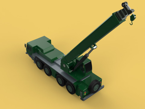ARMY MILITARY RESCUE ARMOURED CRANE WRECKER TRUCK WINCH WINCHES 3D 模型