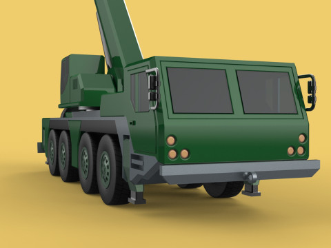 ARMY MILITARY RESCUE ARMOURED CRANE WRECKER TRUCK WINCH WINCHES 3D 模型