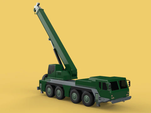 EX&Eacute;RCITO MILITAR RESGATE GUINDASTE DE TRUCKER CAMINH&Atilde;O BLINDADO GUINCHOS Modelo 3D