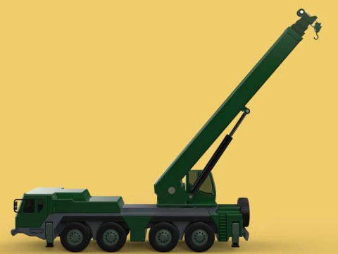 EX&Eacute;RCITO MILITAR RESGATE GUINDASTE DE TRUCKER CAMINH&Atilde;O BLINDADO GUINCHOS Modelo 3D