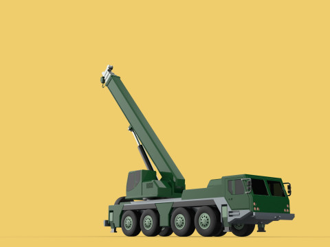 ARMY MILITARY RESCUE ARMOURED CRANE WRECKER TRUCK WINCH WINCHES 3D 模型