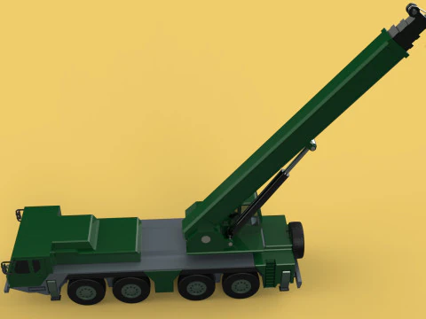 EX&Eacute;RCITO MILITAR RESGATE GUINDASTE DE TRUCKER CAMINH&Atilde;O BLINDADO GUINCHOS Modelo 3D