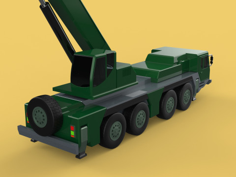 ARMY MILITARY RESCUE ARMOURED CRANE WRECKER TRUCK WINCH WINCHES 3D 模型