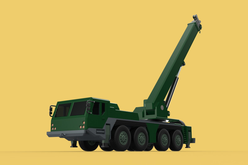 ARMY MILITARY RESCUE ARMOURED CRANE WRECKER TRUCK WINCH WINCHES 3D 模型 .c4d .max .obj .3ds .fbx .stl .blend
