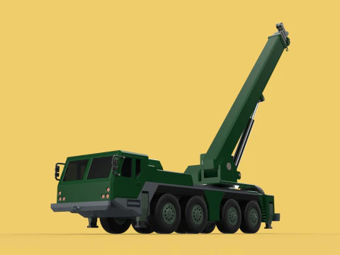ARMY MILITARY RESCUE ARMOURED CRANE WRECKER TRUCK WINCH WINCHES 3D Model