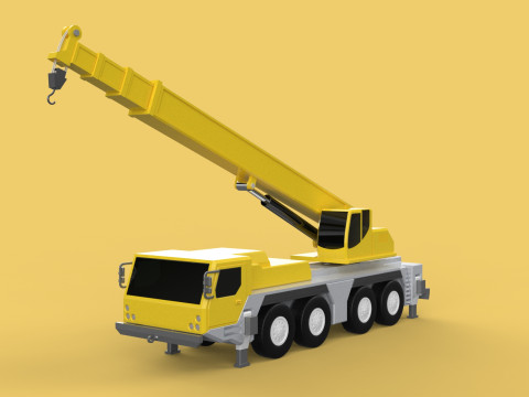 COMBINATION CONFIGURATION LIEBHERR LTM1070 LTM 1070 MOBILE CRANE Modello 3D