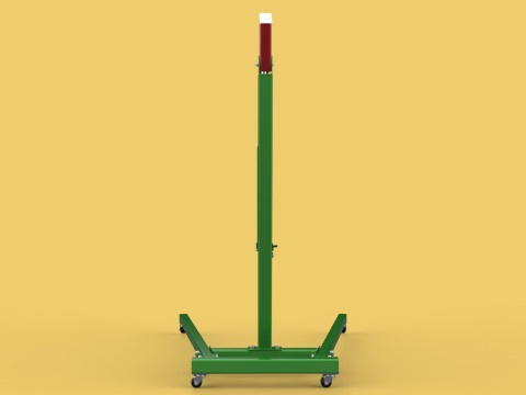 2TON PORTABLE HYDRAULIC ENGINE CRANE HOIST HEAVY LIFTING FOLDING 3D Модель