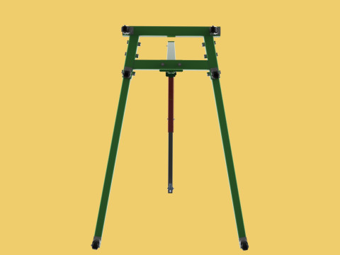 2TON PORTABLE HYDRAULIC ENGINE CRANE HOIST HEAVY LIFTING FOLDING 3D Модель