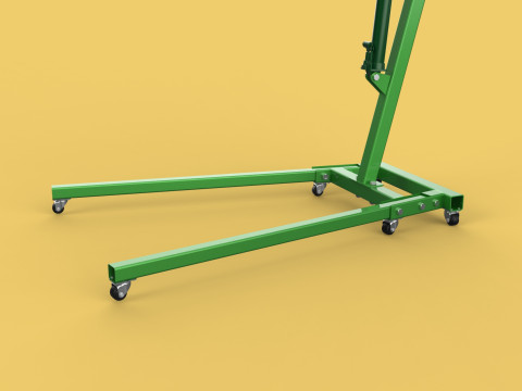 2TON PORTABLE HYDRAULIC ENGINE CRANE HOIST HEAVY LIFTING FOLDING 3D Модель