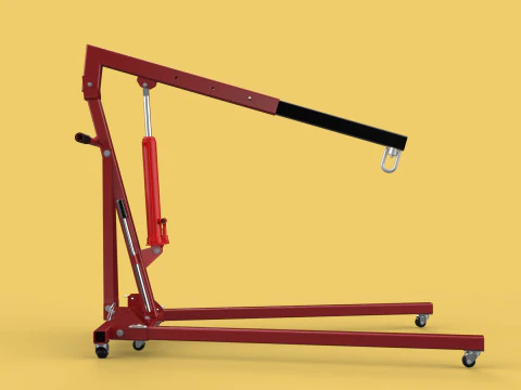 GUINDASTE COM MOTOR HIDR&Aacute;ULICO M&Oacute;VEL MANUAL DE DOBRAMENTO DE ELEVA&Ccedil;&Atilde;O PESADA Modelo 3D