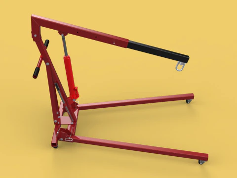 GUINDASTE COM MOTOR HIDR&Aacute;ULICO M&Oacute;VEL MANUAL DE DOBRAMENTO DE ELEVA&Ccedil;&Atilde;O PESADA Modelo 3D