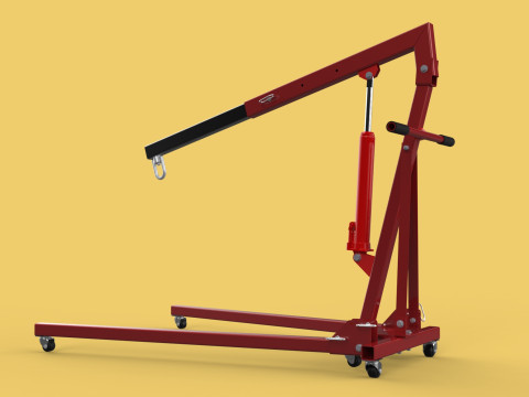 MOBILE HYDRAULIC ENGINE CRANE HOIST HEAVY LIFTING FOLDING MANUAL 3D 模型