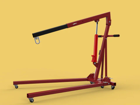 GUINDASTE COM MOTOR HIDR&Aacute;ULICO M&Oacute;VEL MANUAL DE DOBRAMENTO DE ELEVA&Ccedil;&Atilde;O PESADA Modelo 3D