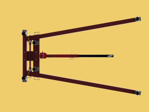 MOBILE HYDRAULIC ENGINE CRANE HOIST HEAVY LIFTING FOLDING MANUAL 3D 模型