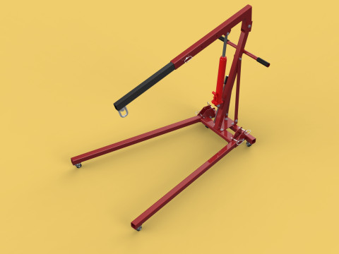 MOBILE HYDRAULIC ENGINE CRANE HOIST HEAVY LIFTING FOLDING MANUAL 3D 模型
