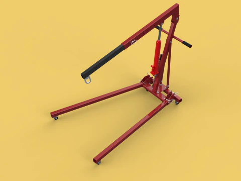 GUINDASTE COM MOTOR HIDR&Aacute;ULICO M&Oacute;VEL MANUAL DE DOBRAMENTO DE ELEVA&Ccedil;&Atilde;O PESADA Modelo 3D