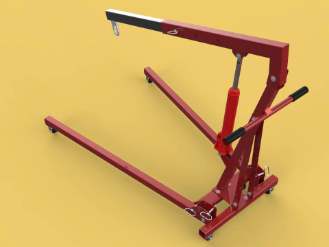 GUINDASTE COM MOTOR HIDR&Aacute;ULICO M&Oacute;VEL MANUAL DE DOBRAMENTO DE ELEVA&Ccedil;&Atilde;O PESADA Modelo 3D