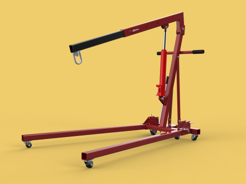 MOBILE HYDRAULIC ENGINE CRANE HOIST HEAVY LIFTING FOLDING MANUAL 3D 模型