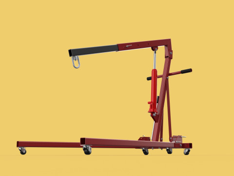 MOBILE HYDRAULIC ENGINE CRANE HOIST HEAVY LIFTING FOLDING MANUAL 3D 模型
