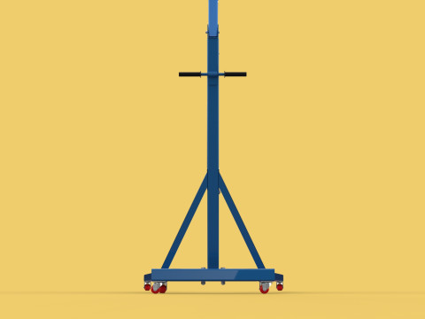 HEAVY DUTY MOBILE HYDRAULIC ENGINE CRANE HOIST LIFTING FOLDABLE 3D 模型