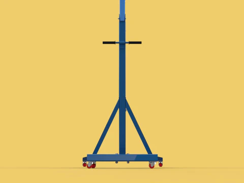 HEAVY DUTY MOBILE HYDRAULIC ENGINE CRANE HOIST LIFTING FOLDABLE 3D Model