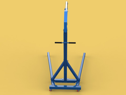 HEAVY DUTY MOBILE HYDRAULIC ENGINE CRANE HOIST LIFTING FOLDABLE 3D 模型
