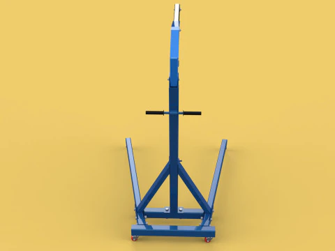 HEAVY DUTY MOBILE HYDRAULIC ENGINE CRANE HOIST LIFTING FOLDABLE 3D Model