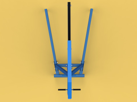 HEAVY DUTY MOBILE HYDRAULIC ENGINE CRANE HOIST LIFTING FOLDABLE 3D 模型
