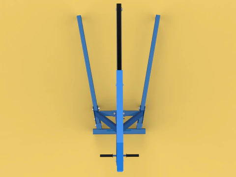 HEAVY DUTY MOBILE HYDRAULIC ENGINE CRANE HOIST LIFTING FOLDABLE 3D Model