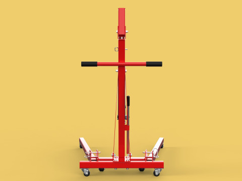 HYDRAULIC JACK ENGINE STAND CRANE HOIST LIFTING FOLDABLE MOBILE 3Dモデル