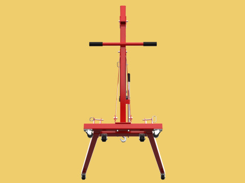 HYDRAULIC JACK ENGINE STAND CRANE HOIST LIFTING FOLDABLE MOBILE 3Dモデル