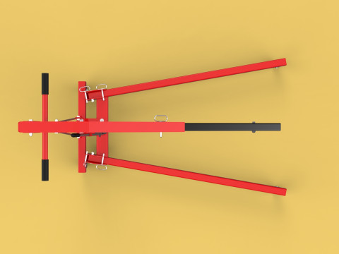 HYDRAULIC JACK ENGINE STAND CRANE HOIST LIFTING FOLDABLE MOBILE 3Dモデル