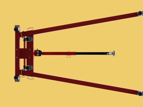 HYDRAULIC JACK ENGINE STAND CRANE HOIST LIFTING FOLDABLE MOBILE 3Dモデル