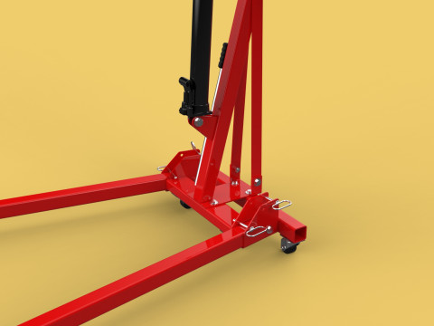HYDRAULIC JACK ENGINE STAND CRANE HOIST LIFTING FOLDABLE MOBILE 3Dモデル