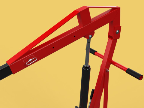HYDRAULIC JACK ENGINE STAND CRANE HOIST LIFTING FOLDABLE MOBILE 3Dモデル