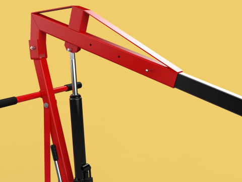 HYDRAULIC JACK ENGINE STAND CRANE HOIST LIFTING FOLDABLE MOBILE 3Dモデル