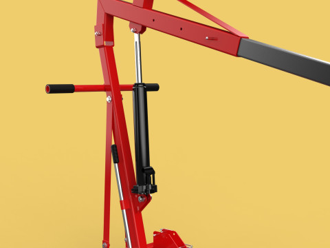 HYDRAULIC JACK ENGINE STAND CRANE HOIST LIFTING FOLDABLE MOBILE 3Dモデル