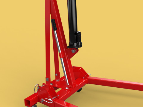 HYDRAULIC JACK ENGINE STAND CRANE HOIST LIFTING FOLDABLE MOBILE 3Dモデル