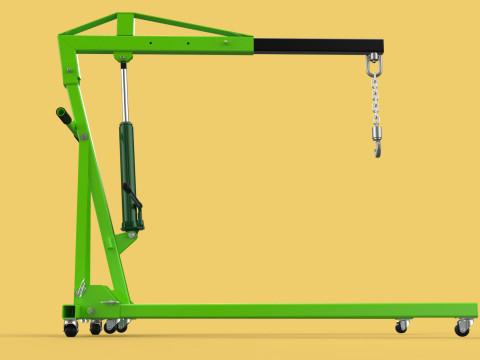 ENGINE CRANE HOIST LIFTING STAND FOLDABLE MOBILE HYDRAULIC JACK 3D Модель