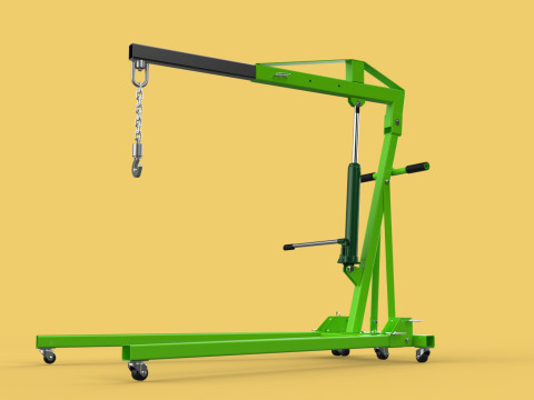 ENGINE CRANE HOIST LIFTING STAND FOLDABLE MOBILE HYDRAULIC JACK 3D Модель